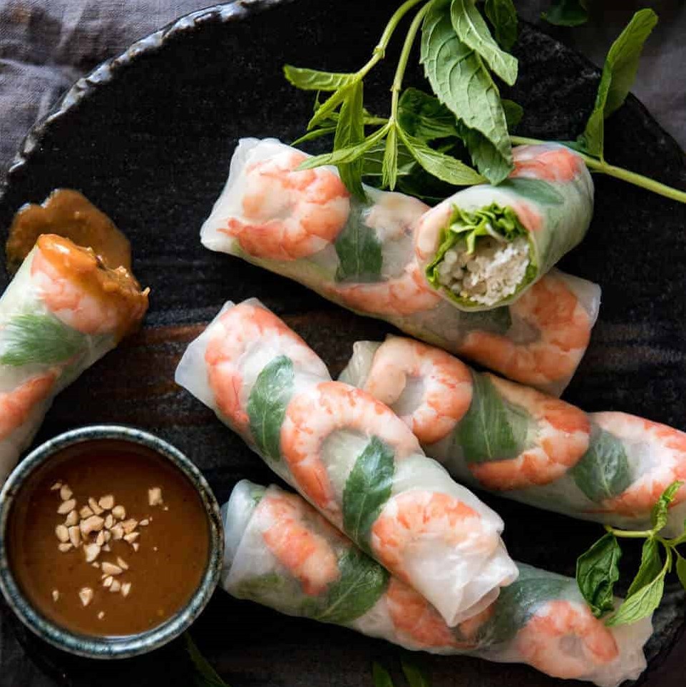 rice paper rolls